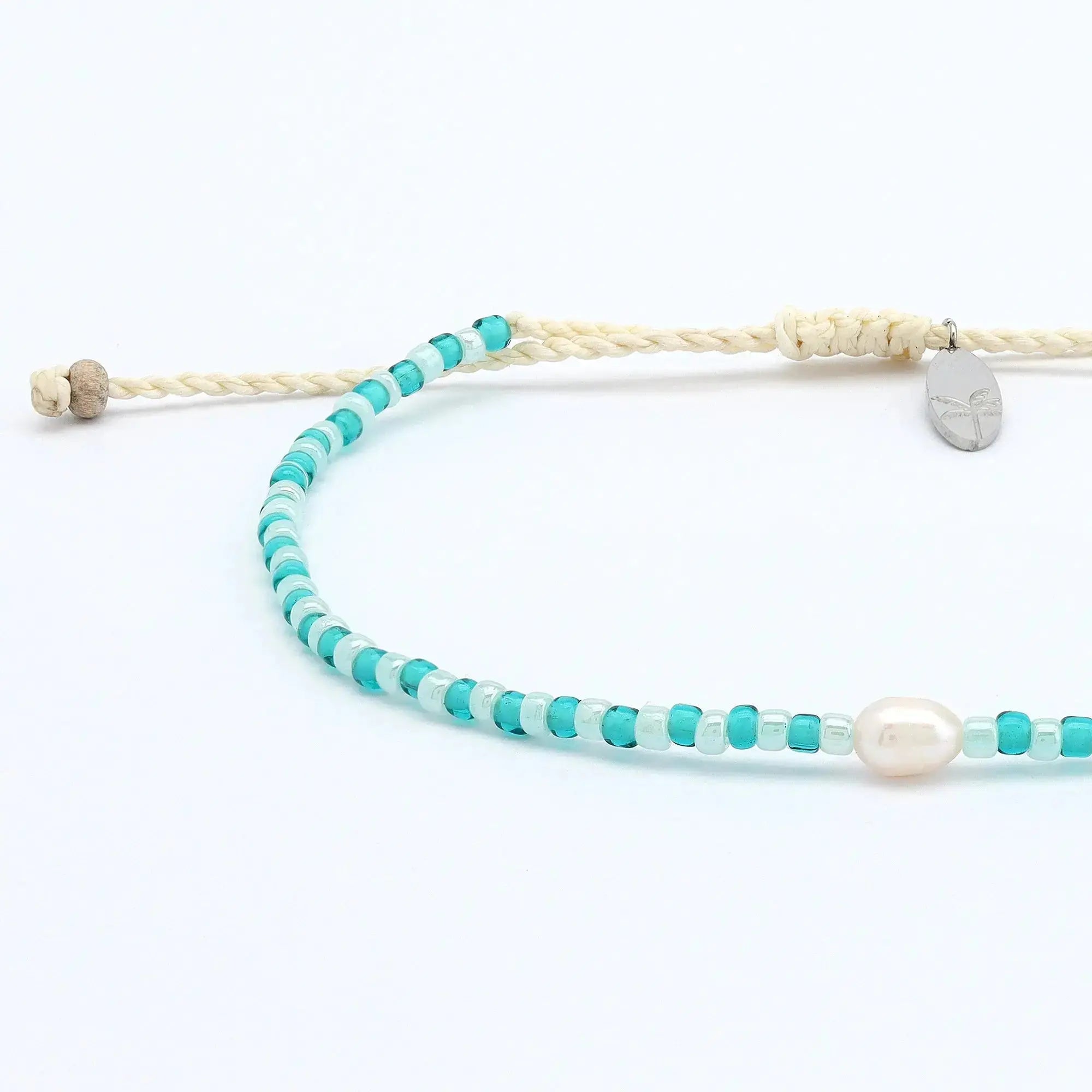 Pineapple Island Mutiara Dainty Beaded Bracelet - Turquoise