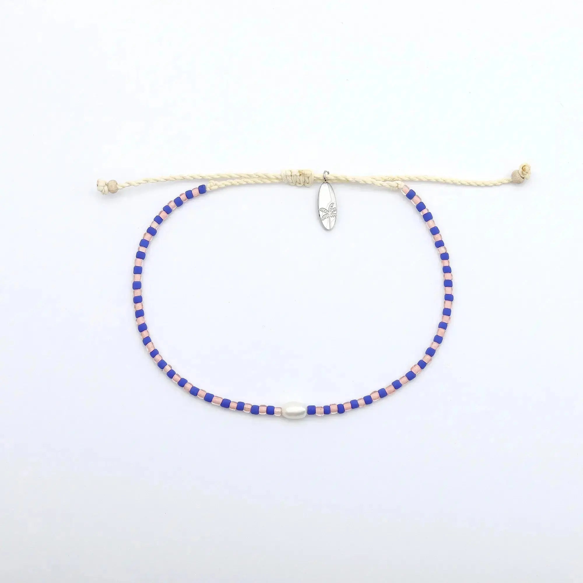 Pineapple Island Mutiara Dainty Beaded Bracelet - Purple/Pink