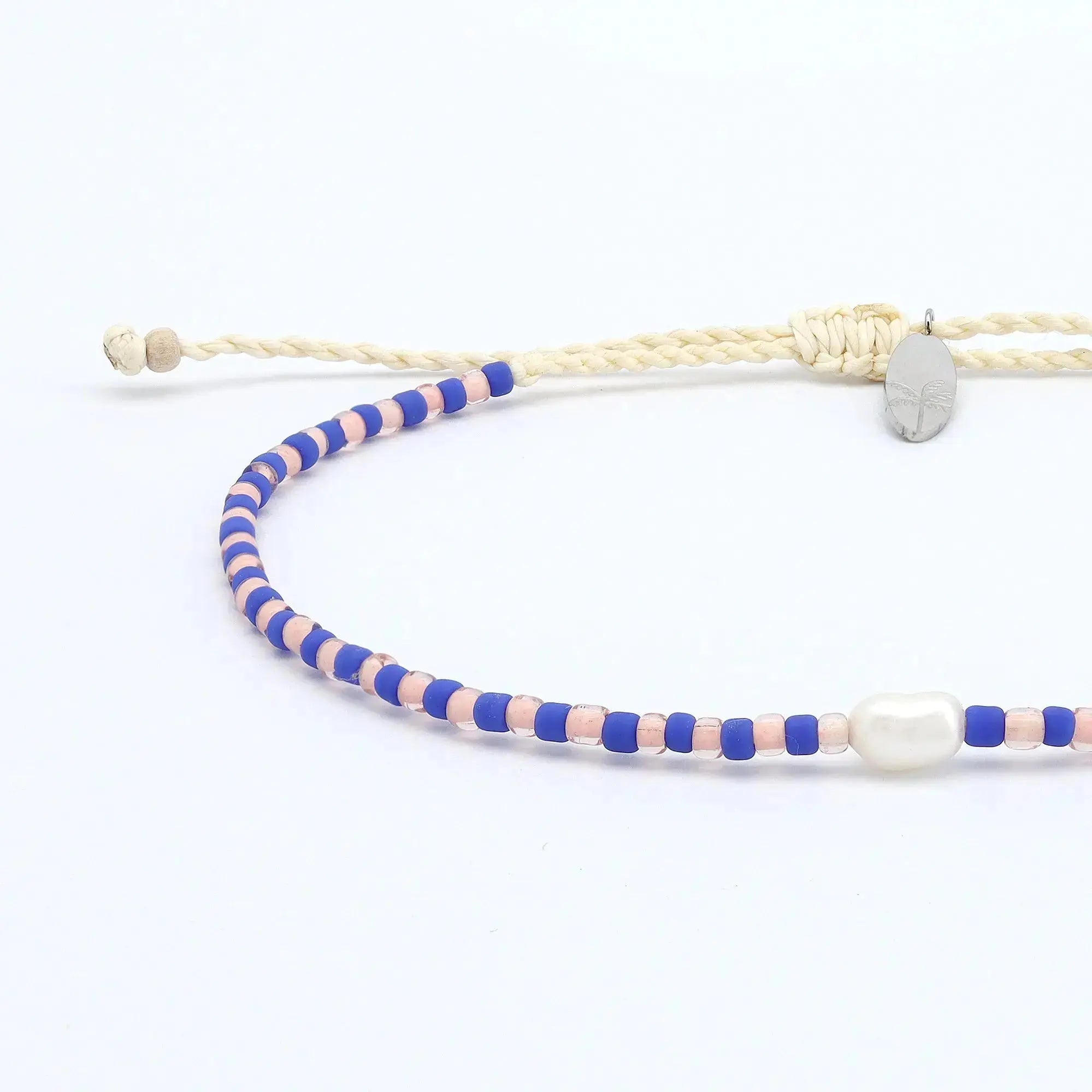 Pineapple Island Mutiara Dainty Beaded Bracelet - Purple/Pink