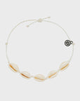 Pura Vida Knotted Cowries Anklet - White - ManGo Surfing