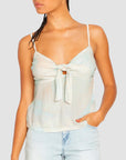 Palmy Nites Cami Top - Womens Top - Melon - ManGo Surfing