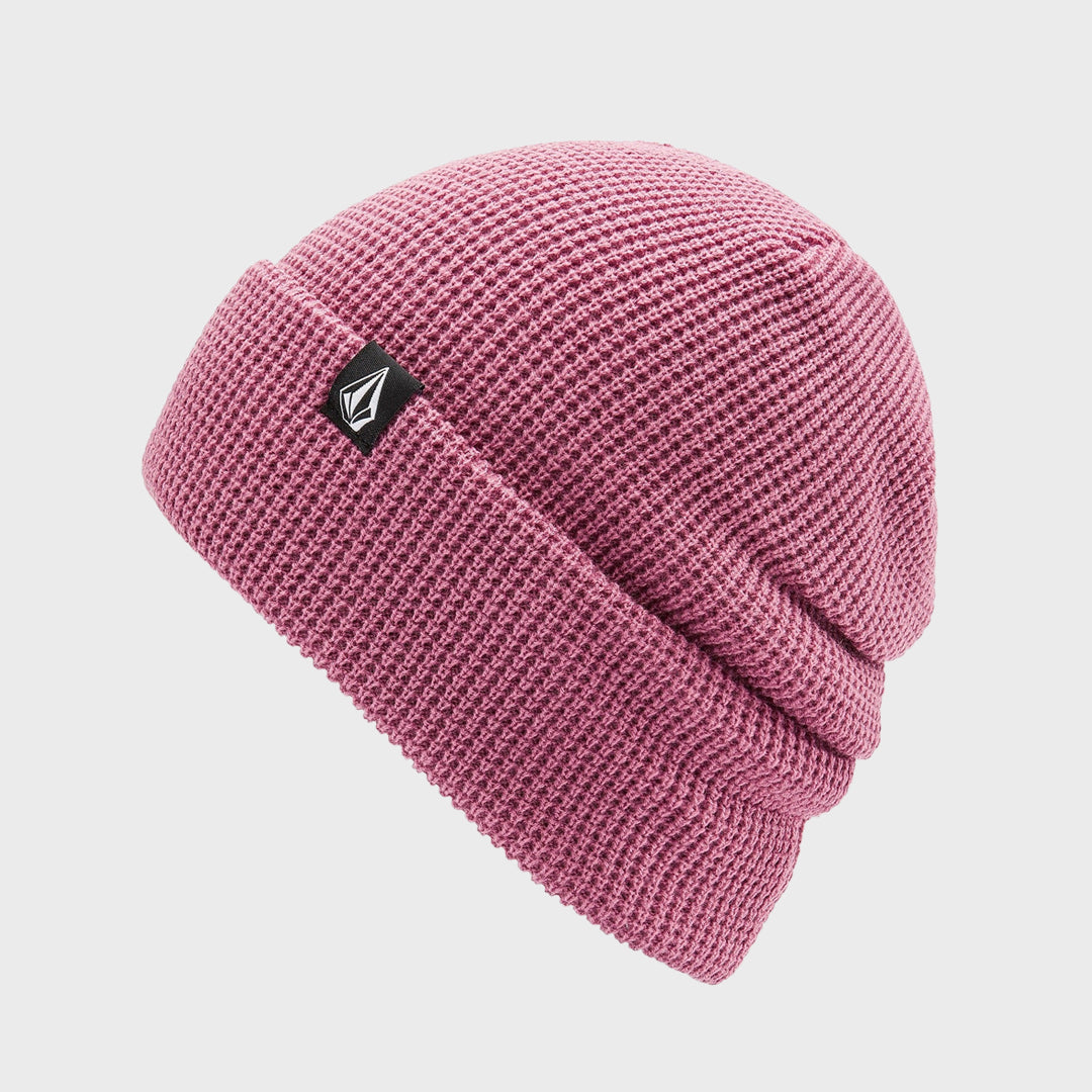 Volcom Womens Power Beanie Hat - One Size - Blurred Violet