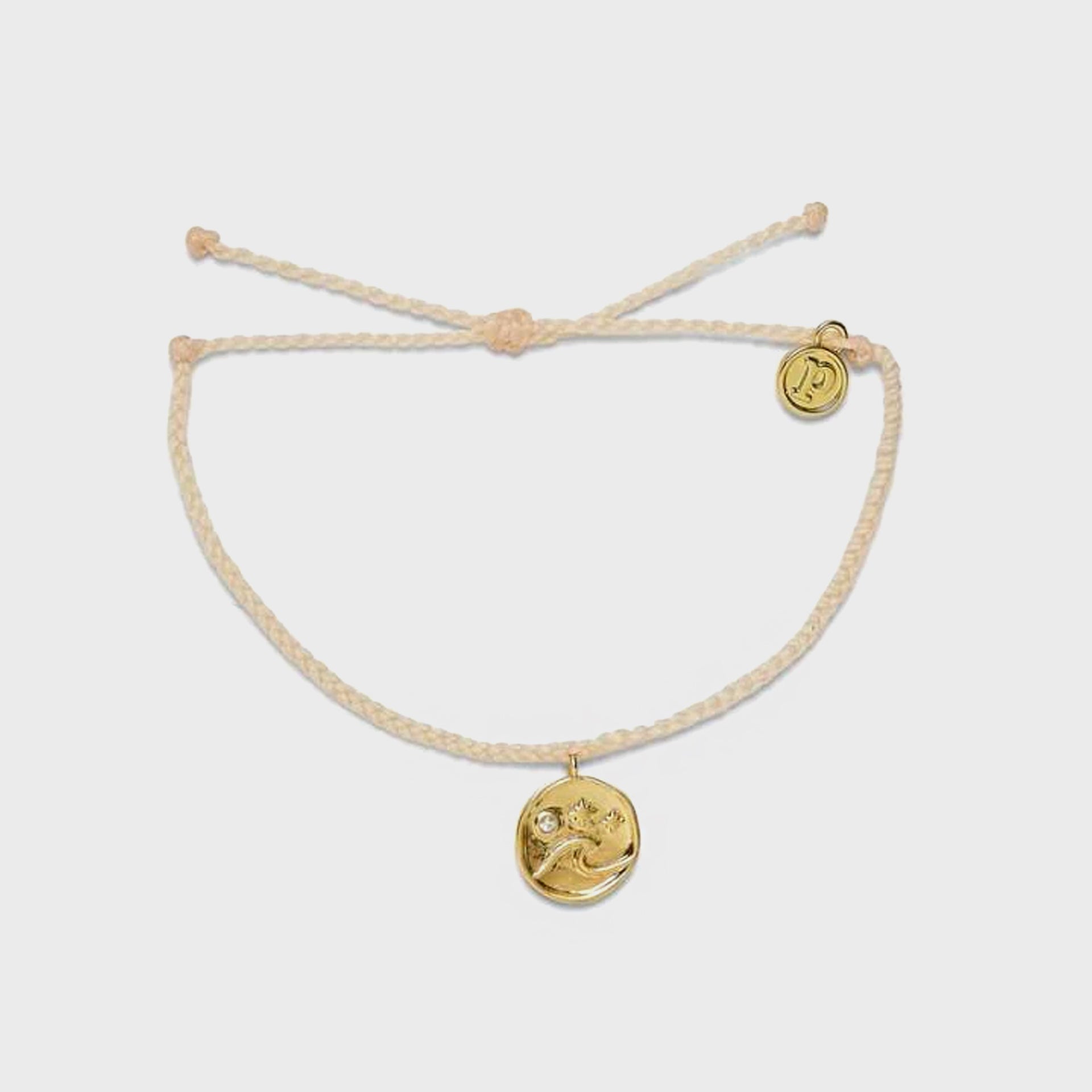 Pura Vida Crystal Mountain Coin Bracelet - Tan