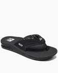 Reef Womens Fanning Flip Flops - Black - ManGo Surfing