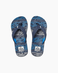 Reef Kids Ahi Flip Flops - Blue Horizon Wave