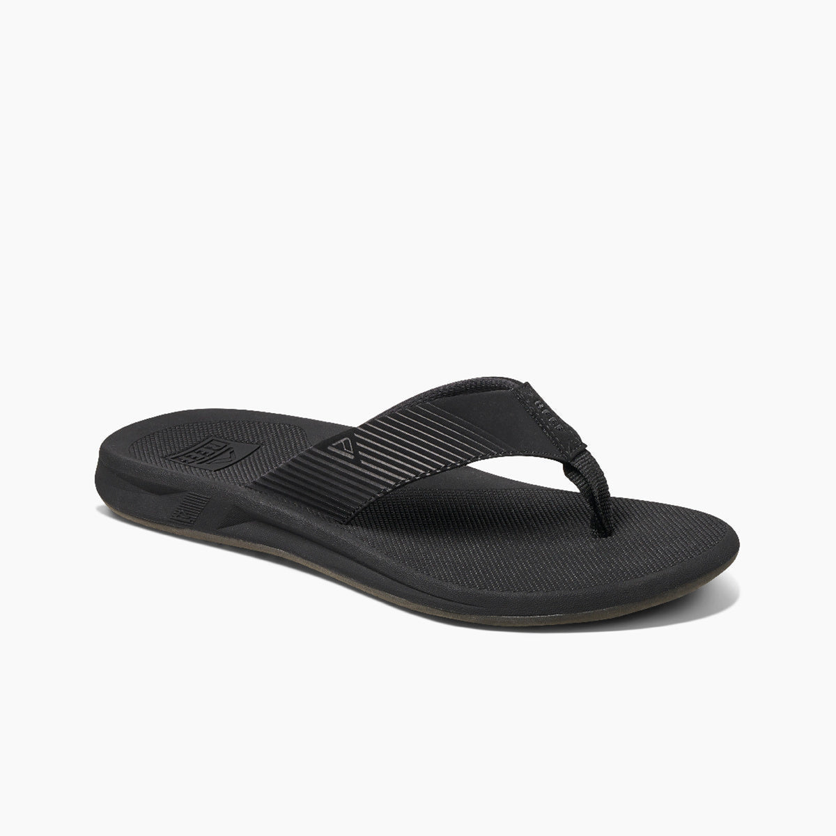 Reef Mens Phantom II Flip Flops - Black/Black - ManGo Surfing