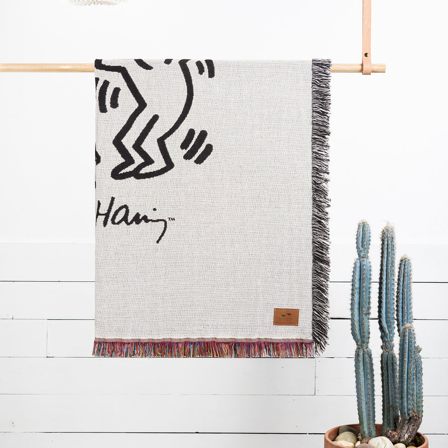 Slowtide Rise Up Tapestry Blanket - White