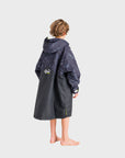 Robie Dry-Series Recycled Long Sleeve Junior Changing Robe - Black/Black Shade/Lime - ManGo Surfing