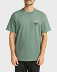 RVCA Mens Butterfly Poster T-Shirt - Balsam Green - ManGo Surfing