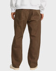 RVCA Mens Dayshift 5 Pocket Canvas Trousers - Bombay Brown - ManGo Surfing