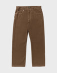 RVCA Mens Dayshift 5 Pocket Canvas Trousers - Bombay Brown - ManGo Surfing
