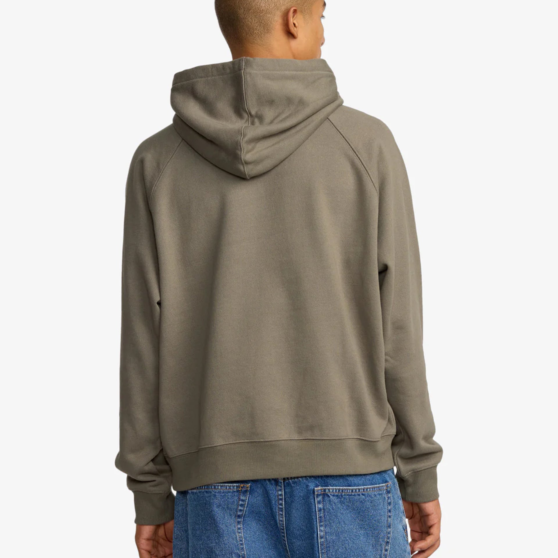 RVCA Mens Dayshift Hoodie - Mushroom - ManGo Surfing