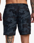 RVCA Mens Yogger Stretch 17" Elasticated Shorts - Camouflage - ManGo Surfing