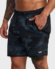 RVCA Mens Yogger Stretch 17" Elasticated Shorts - Camouflage - ManGo Surfing