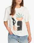 RVCA Womens Collage T-Shirt - Antique White - ManGo Surfing