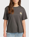 RVCA Womens Pegasus T-Shirt - Pirate Black - ManGo Surfing