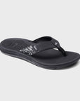 Reef Womens Santa Ana Flip Flops - Black/White - ManGo Surfing