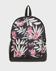 Roxy Womens Sugar Baby Bottle Medium Backpack - Anthracite Wind Swept Floral - ManGo Surfing