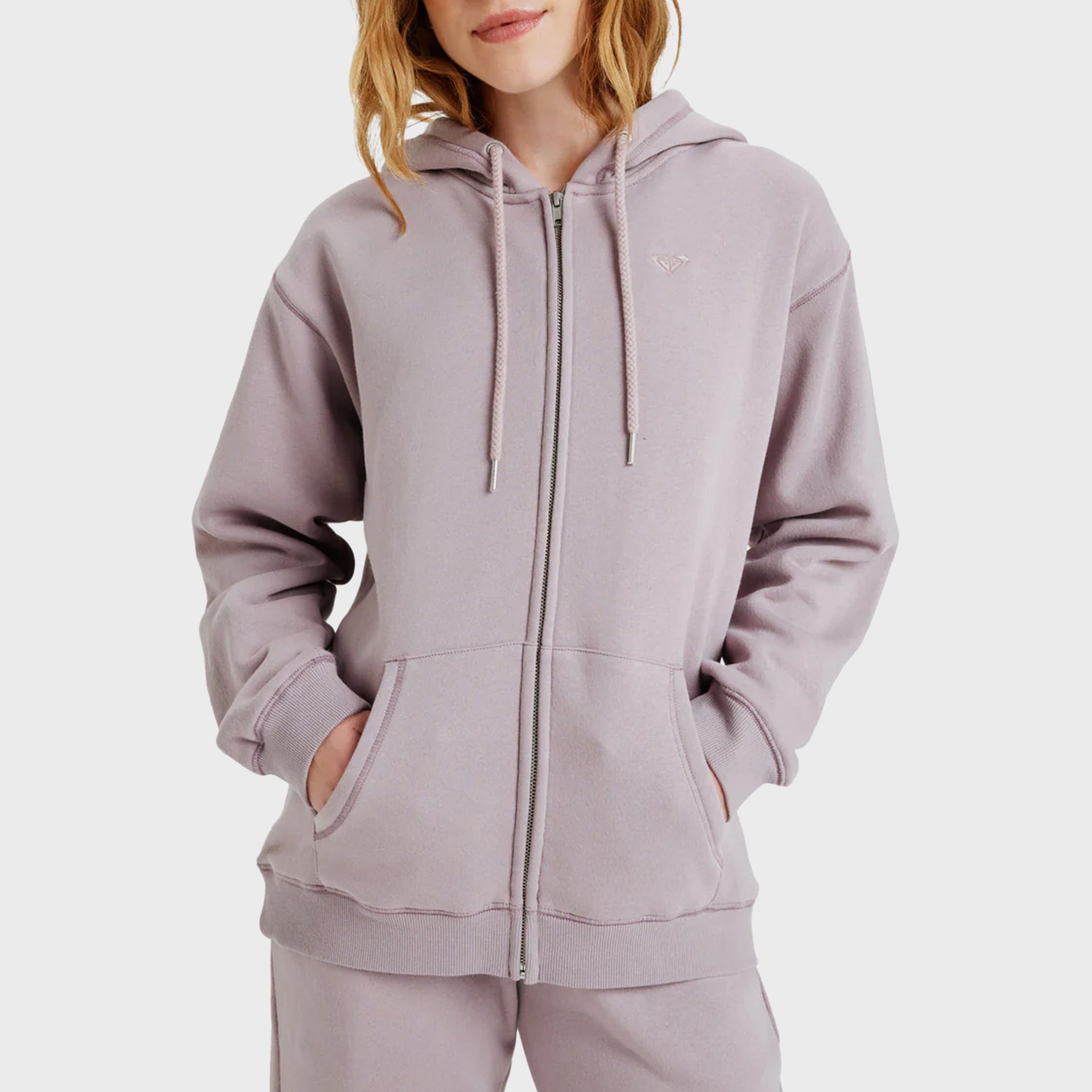 Roxy Womens Surf Stoked Brushed Zip Hoodie - Nirvana