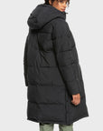 Roxy Womens Test Of Time Long Hooded Puffa Jacket - Anthracite