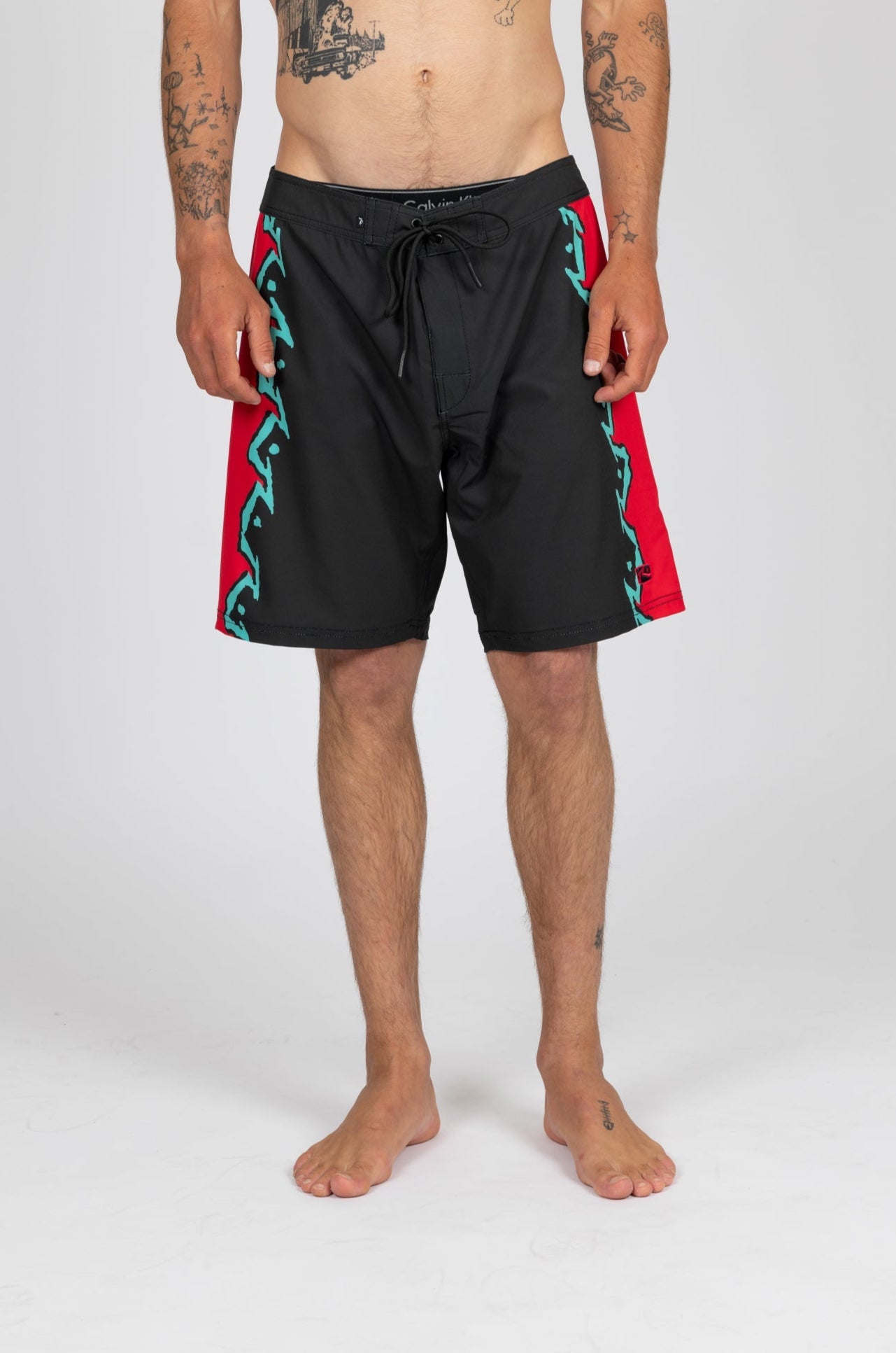 Rusty Mens Cascade Fixed Boardshorts - Black