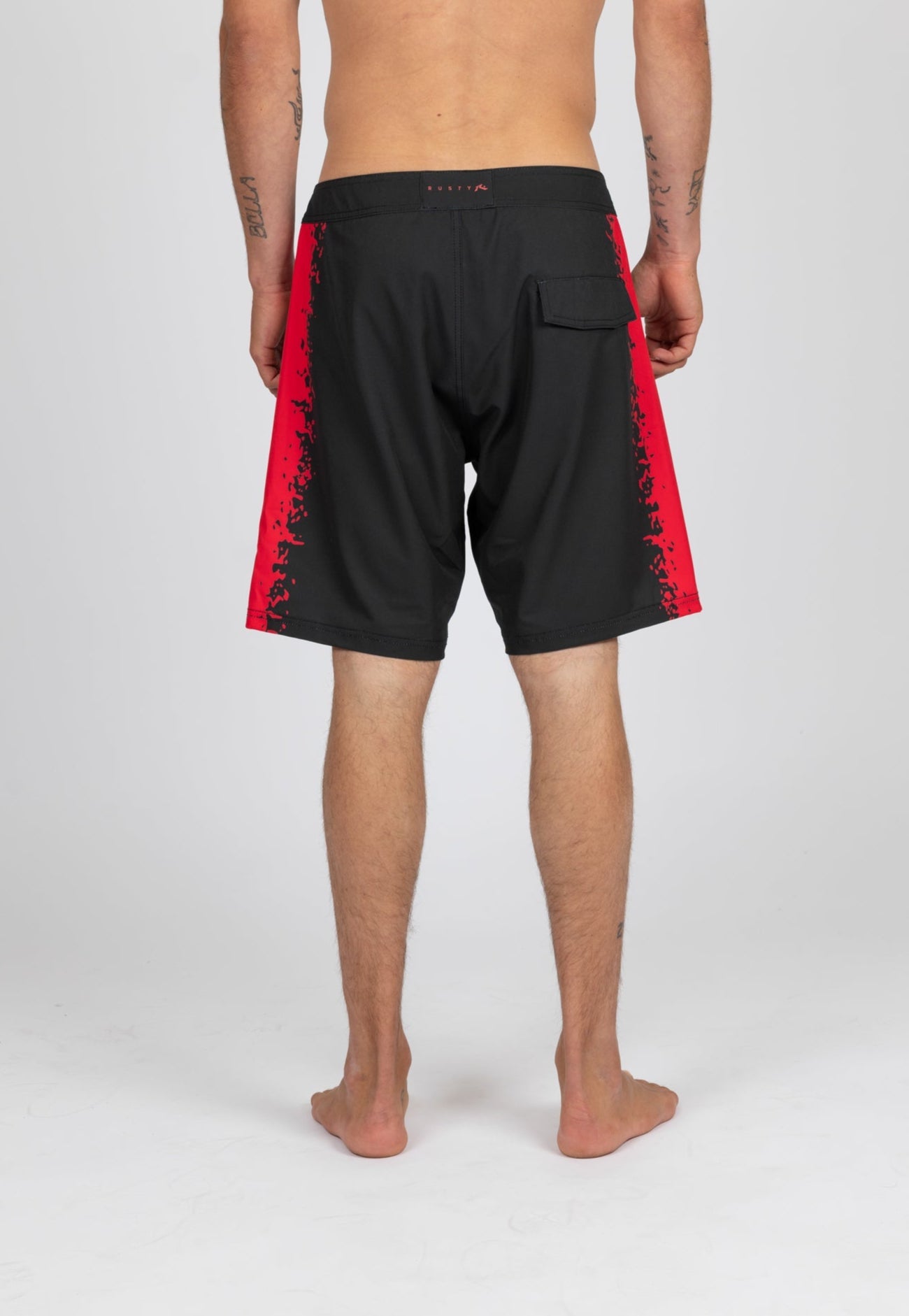 Rusty Mens Cascade Fixed Boardshorts - Black