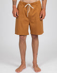 Rusty Mens Manilla Elastic Shorts - Camel