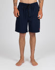 Rusty Mens Tripped Walkshorts - Navy