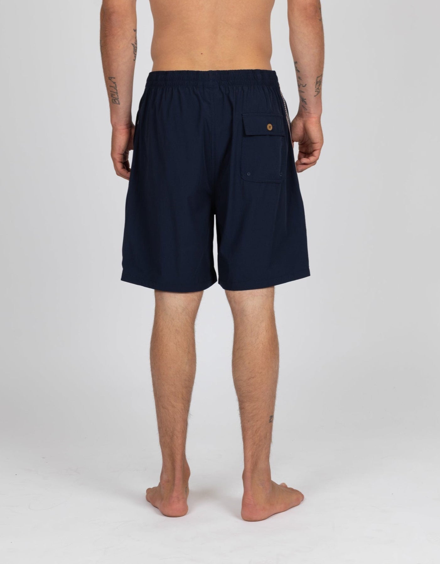 Rusty Mens Tripped Walkshorts - Navy