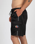 Rusty Mens Tripped Out Elastic Boardshorts - Black