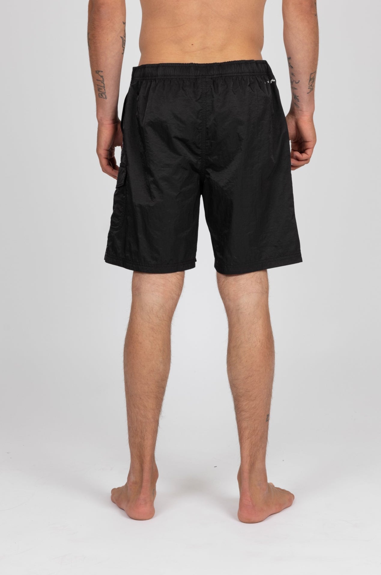 Rusty Mens Tripped Out Elastic Boardshorts - Black