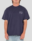 Rusty Boxed Out Short Sleeve T-Shirt - Navy Blue
