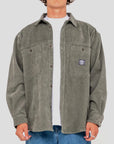 Rusty Mens Cobra Overshirt - Army Green