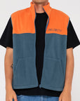 Rusty Mens Tasty Ice Polar Fleece Vest - China Blue