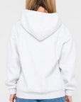 Rusty Womens Essentials Oversized Hooded Fleece - Ecru Marle