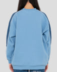 Rusty Womens Two Timer Panelled Crew Fleece - Glacier Lake