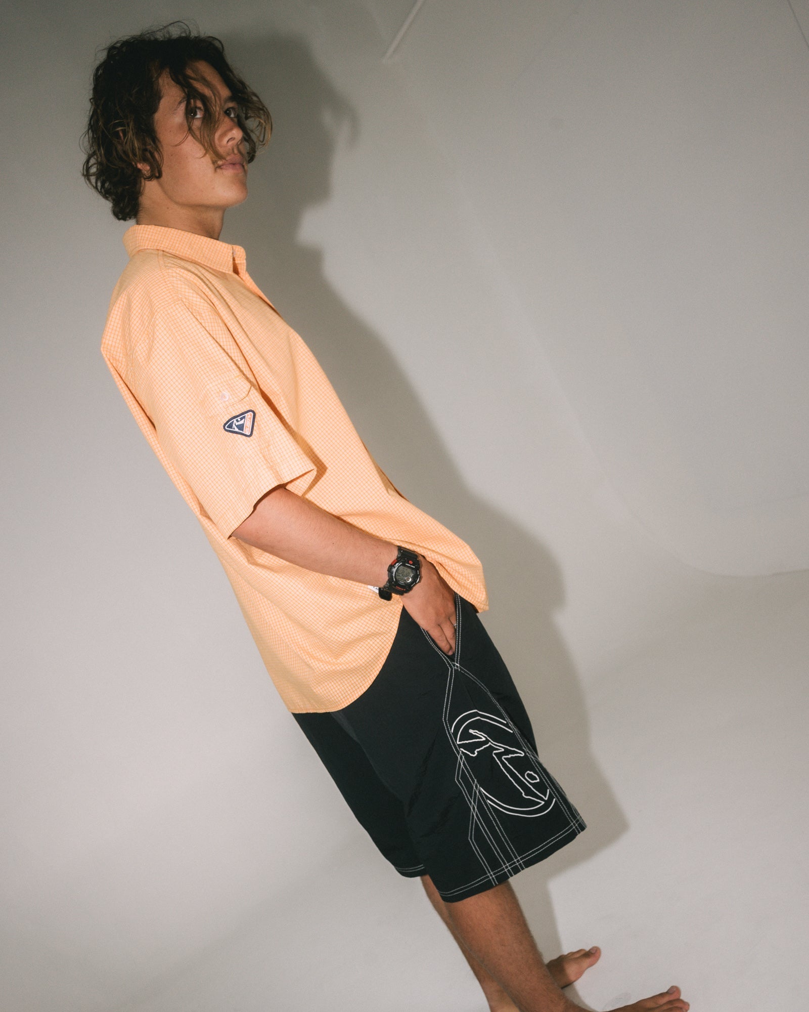 Rusty Tombstones Hybrid Waist Boardshorts - Black