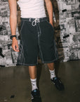 Rusty Tombstones Hybrid Waist Boardshorts - Black