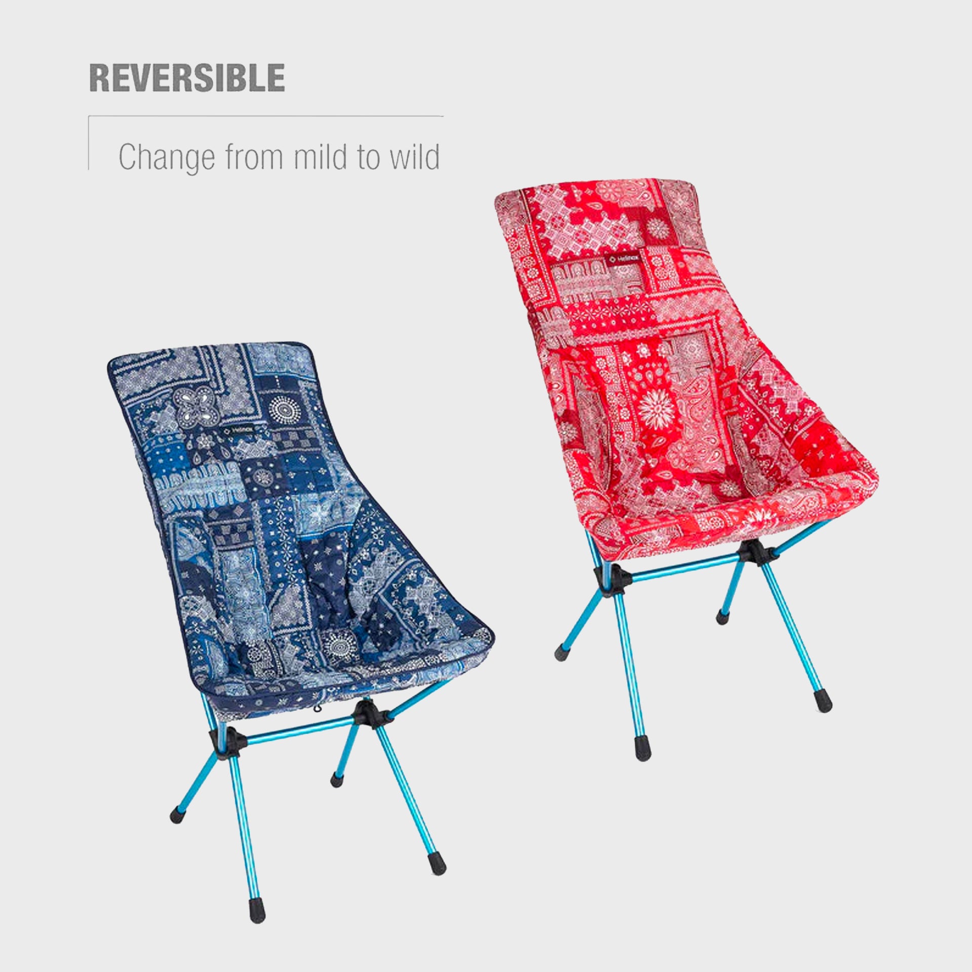 Helinox Seat Warmer For Sunset/Beach Chair - Blue Bandana/Red Bandana - ManGo Surfing