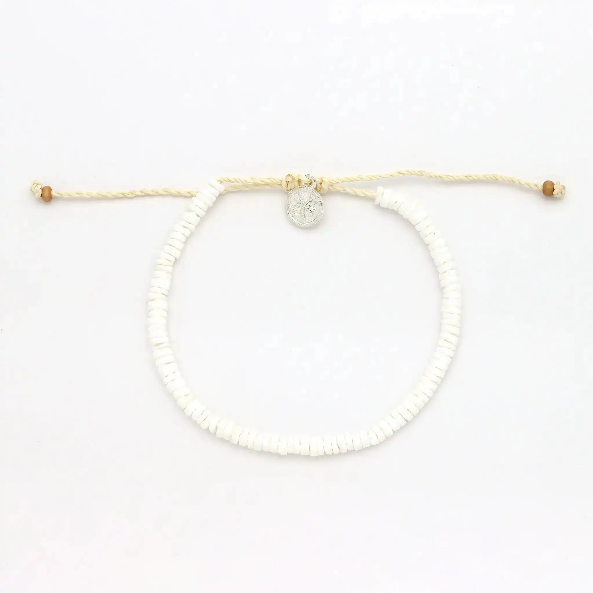 Pineapple Island Padangbai Puka Shell Bracelet - White
