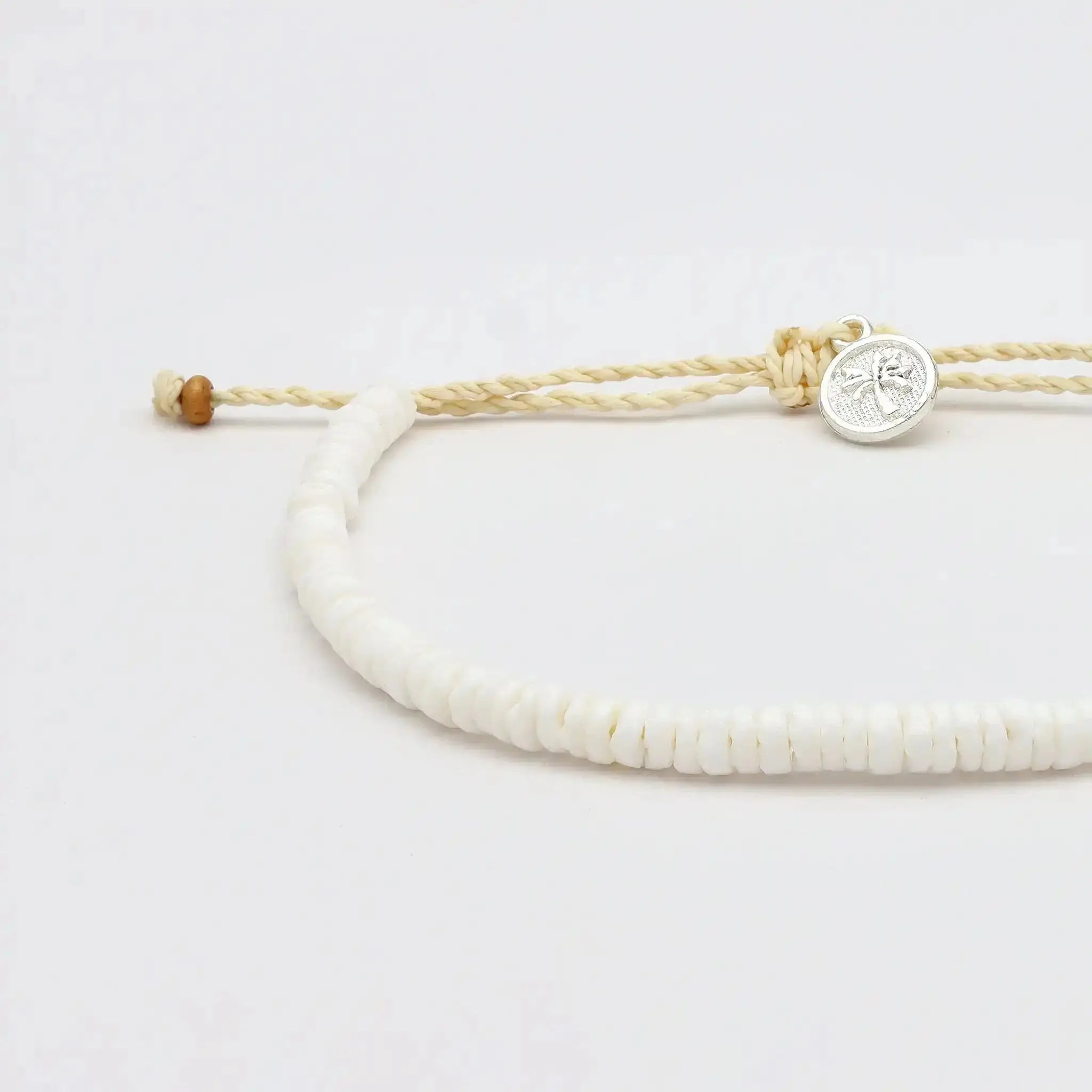 Pineapple Island Padangbai Puka Shell Bracelet - White