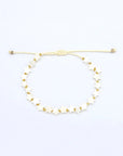 Pineapple Island Surgawi Mother of Pearl Star Bracelet - Cream/Gold