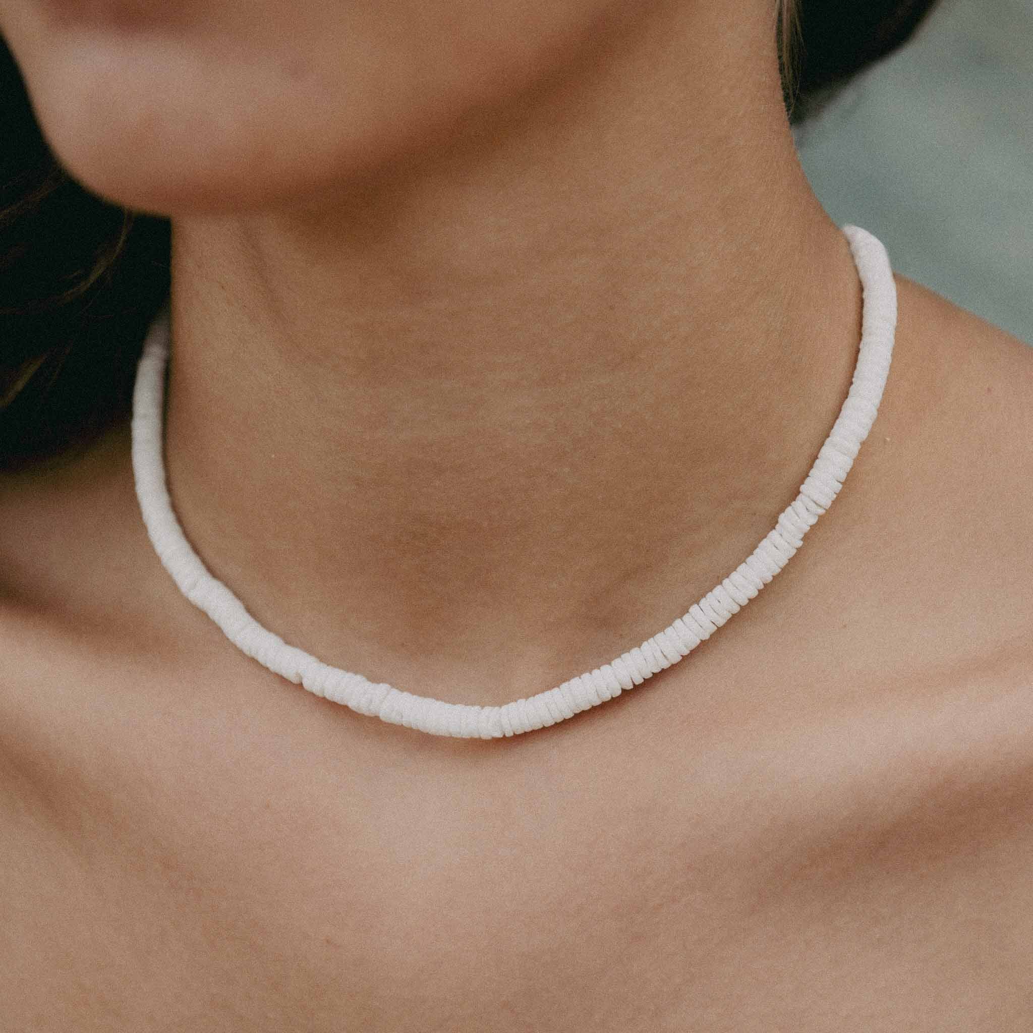 Pineapple Island Padangbai Puka Shell Necklace - White
