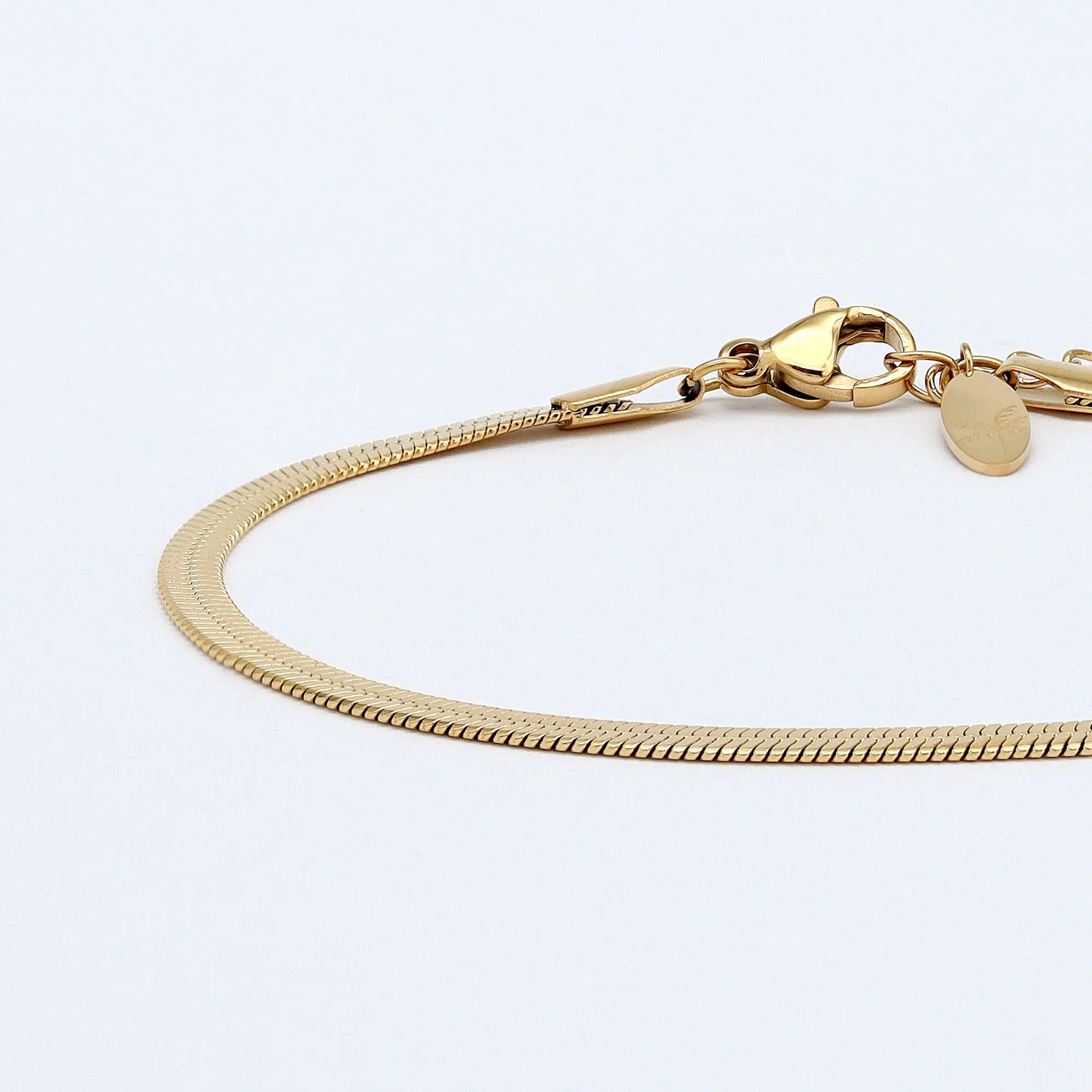 Pineapple Island Herringbone Waterproof Bracelet - Gold