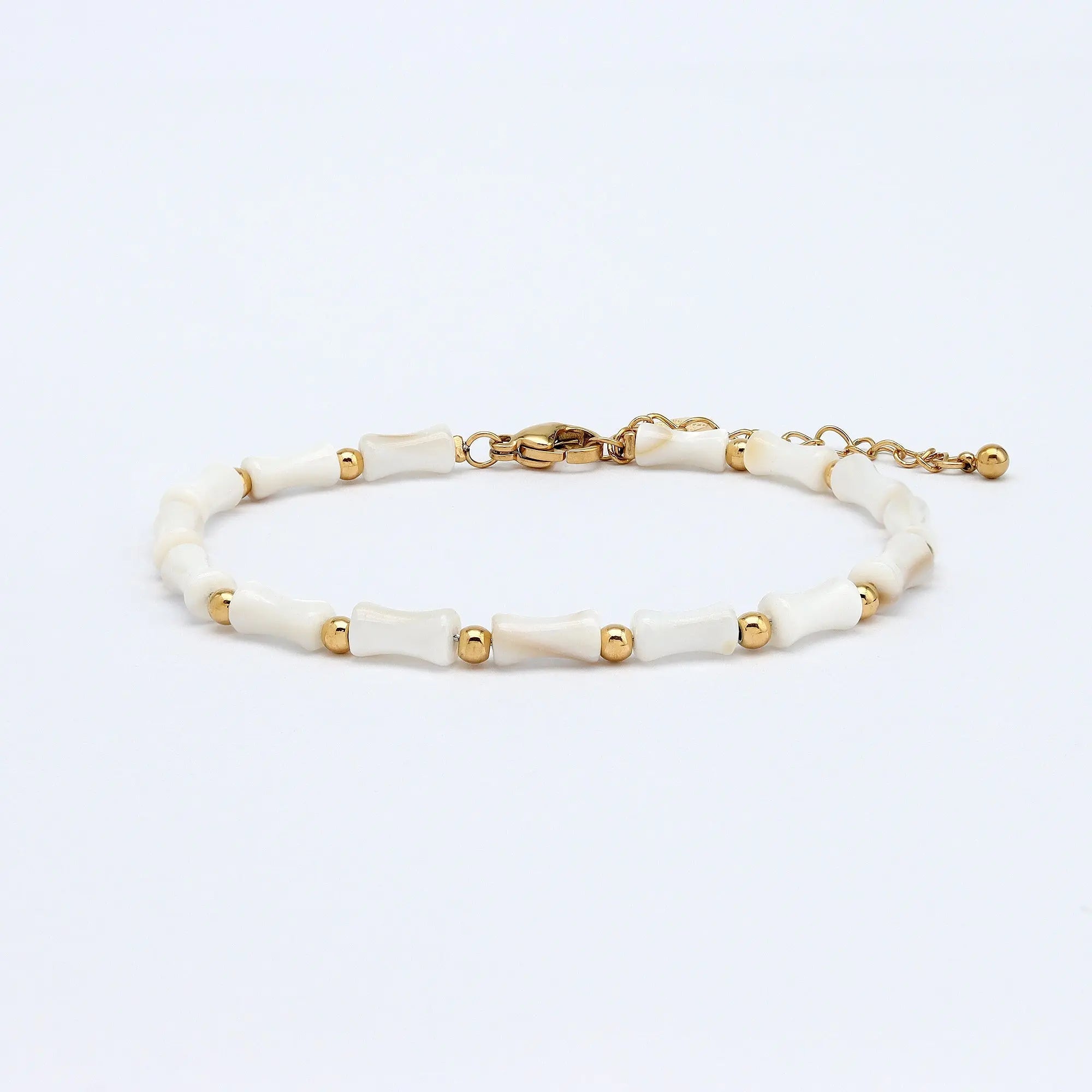 Pineapple Island Mother of Pearl Waterproof Bracelet - Gold