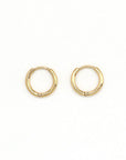 Pineapple Island Tiny Huggie Hoop Waterproof Earrings - Gold