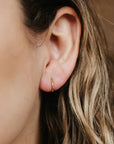Pineapple Island Tiny Huggie Hoop Waterproof Earrings - Gold