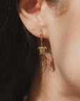 Pineapple Island Turtle Waterproof Hoop Earrings