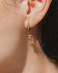Pineapple Island Turtle Waterproof Hoop Earrings