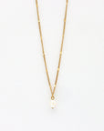 Pineapple Island Pearl Drop Necklace - Gold